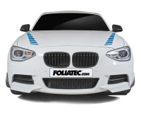 Car Design Sticker SHADES blue chrome matt