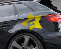 Car Design Sticker F-STAR gold chrom matt