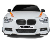 Car Design Sticker SHADES orange chrome matt